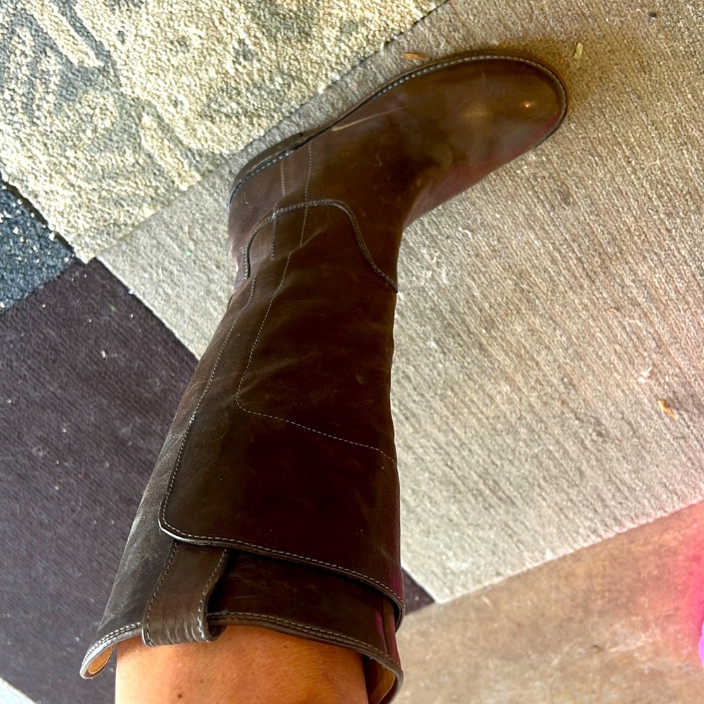 Frye boots. Gently used. A few scuffs would most likely polish right out